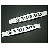 2pcs B320 Car Styling Accessories Chromed Emblem Badge Decal Fender Side Sticker Metal VOLVO V40 V60 S60 S80 XC60 XC90