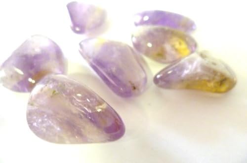Tumbled Ametrine Tumble Stone - A Grade Quality Crystal - - a mixture of Amethyst and Citrine - A happy & healing stone - relieves depression - Free Postage!