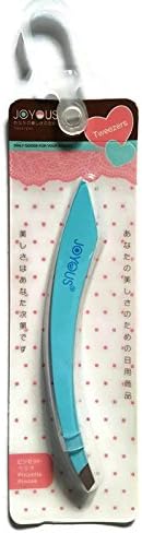 Tweezers stainless steel curved. For eyebrow hair removal, hair removal, face, hair removal and more. Size 0.5 x 9 mm.