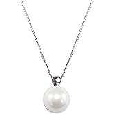 Simple Pearl Necklaces for Women Small Silver Plated Pearl Necklace