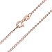Bling Jewelry 925 Sterling Silver 040 Rose Gold Plated Rolo Chain 0.40mm