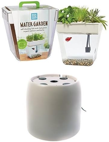 Water Garden Fish Tank with Root Farm Hydroponic Garden System