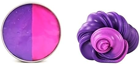 Lyxuan Heat-Sensitive Color Changing Lab Putty Slime Mud Kit Soft Slime Magic Mud Toy Relieves Stress And Anxiety Toy for Children and Adults (Purple to Pink)