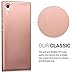 kwmobile TPU Silicone Case Compatible with Sony Xperia XA1 - Soft Flexible Protective Phone Cover - Metallic Rose Gold