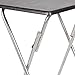 AINGOO TV Trays Set of 2, Folding Snack Tables No Assembly Required, TV Trays for Eating at Couch Sofa, Black