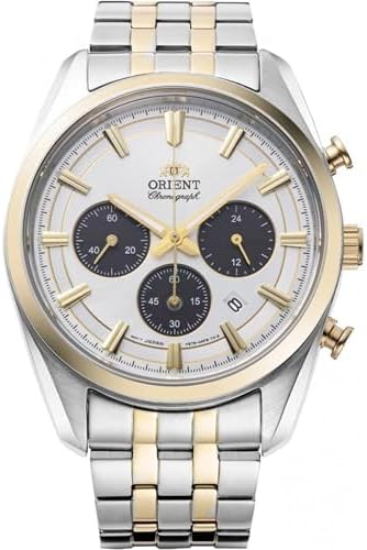 Amazon.com: Orient Stretto Solar Chronograph 43mm Navy Blue Dial