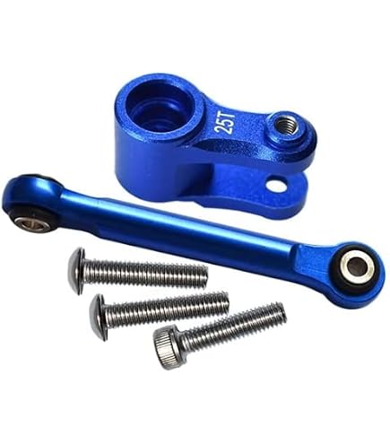 GPM RACING Aluminium 6061-T6 Servo Mount + Tie Rod + 25T Servo Horn Set For 1