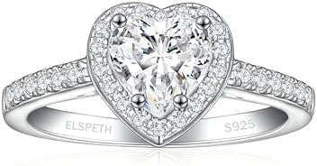 Amazon.com: Swarovski Una Angelic ring, Round cut, Clear, Silver