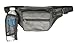 Small Black Leather Fanny Pack Waist Bag for Travel or Hiking - 6.5