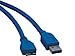 Tripp Lite U326-003 USB 3.0 Super Speed 5Gbps (A Male to Micro B Male) Device Cable (3 Feet, Blue)
