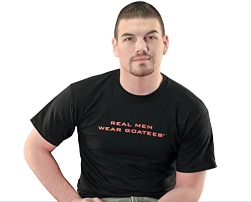 Real Men Wear Goatees T-Shirt (XL, White)