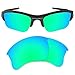 Dynamix Polarized Replacement Lenses for Oakley Flak Jacket XLJ | Easy to Install | Fit Perfectly | Emerald Green