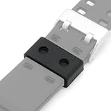 PerFit Casio Replacement Rubber Band and Strap Keeper Loop (22mm(SKP-7688) - Black, Pack of 2)