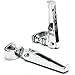 Krator KM012-C Foot Peg (Chrome Anti-Vibrate Engine Guard w/Clamps for Harley Softail Touring)
