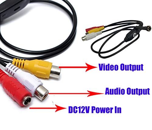 Vanxse Cctv Mini Spy Security Camera Sony CCD Hd 3.6mm 90degree 1000tvl 6PCS Infrared IR Leds Night vision Pipe Snake Hidden Mini Cctv Surveillance Camera