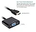 Superwang Mini DisplayPort Thunderbolt HDMI To VGA Hdmi Adapter, Matte black