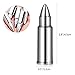 UARTER Stainless Steel Bullet Shaped Whiskey Stones, High Cooling Reusable Ice Chiller, Perfect for Whiskey Vodka Rum Wine Water with Storage Bag, Set of 12, 1/2
