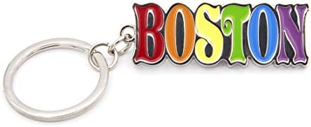 Boston Rainbow Key Chain