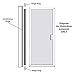 Gordon Glass® Plastic Hinge Sleeve ONLY (NO Continuous HINGE INCLUDED), 64