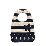 Ju-Ju-Be Legacy Nautical Collection Be Neat Reversible Bib , The Commodore
