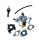 Everest Carburetor Compatible w/Honda GX340 11HP GX390 13HP Adjustable Carburetor with Gasket Insulator Fuel Filter & Fuel Line