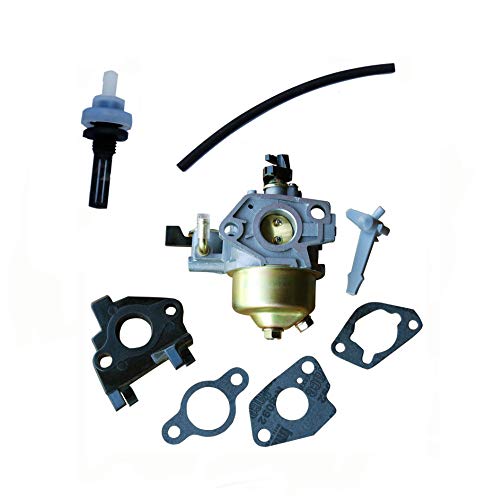Everest Carburetor Compatible w/Honda GX340 11HP GX390 13HP Adjustable Carburetor with Gasket Insulator Fuel Filter & Fuel Line