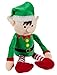 Christmas Elf Plush Toy - Mas The Elf, Little Santa Helper Kids Soft Stuffed Toy, Fun for Girls and Boys, Festive Decoration, Red and Green, 8.7 x 6.5 Inches