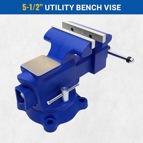 Yost Vises 455 Combination Vise 5.5 Inch Jaw Width HeavyDuty Utility