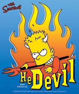 Simpsons Bart He Devil Sticker S-SIM-0017 by CD Visionary