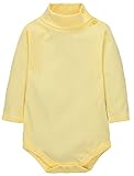 Sunnysame Baby Boys Girls Bodysuit Turtleneck Cotton Long-sleeve