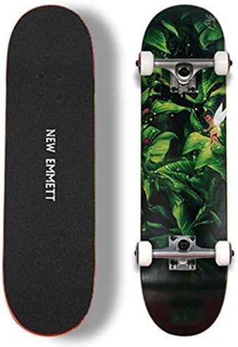 スケートボード 7層のカナダのカエデ材スケボ ダブルキックトリックスケートボード 高精度80cm コンプリート セット 標準 初心者 バランス感覚育成ティーン初心者ガールズボーイズキッズ子供向けの男の子と女の子の初心者向けスケートボード Cznelb Ru