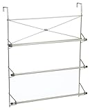 Zenna Home 2526NN, Cross Style Towel Rack, Satin Nickel (Kitchen)