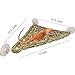 Bearded Dragon Hammock Lizard Lounger,100% Natural Seagrass Fibers for Reptiles,Geckos,Anoles,Iguanas,Hermit Crabs and Snakes,Triangular 12.5 x 17 inches