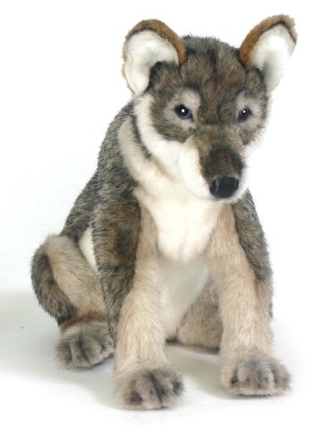 real stuffed wolf