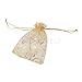 A&S Creavention Holiday Design Organza Drawstring Jewelry Pouches Bag 3.5x4.2