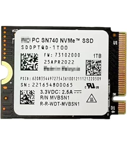 1TB M2 2230 SSD NVMe PCIe Gen3 x4 Compatible with Microsoft