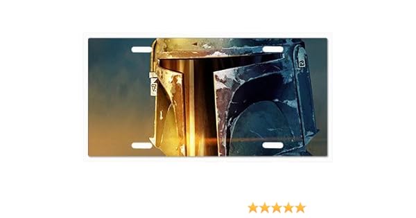 boba fett license plate frame