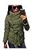 ETCYY Women's Stand Collar With Belt Light Weight Short Down Coat