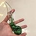 MYB 6 Inch Portable and Durable Art Glass with Small Water Tank（Moss Green)