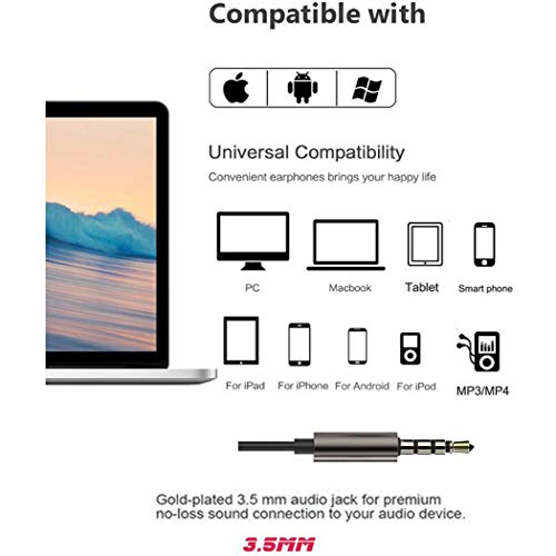 Earbuds with Microphone 2 Pack Ear Buds Earphones Headphones Mic and Volume Control Wired in Ear Noise Isolating Bass