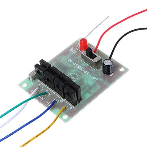 Dabixx Receiver Board, 4CH 2.4G Wireless RC Toy Module Remote Control Receiver Transmitter 5A 50M