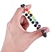 Jstyle 12Pcs Lava Bead Bracelet for Women Men Essential Oil Beads Chakra Yoga Bracelets Set