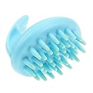 Electric Scalp Massager for Hair Growth, Electric Cute Rabbit Head Massager Shampoo Massage Comb Scalp Massager Vibrating Brush (Blue)