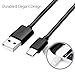 Sandistore USB-C USB 3.1 Type C Data Charge Charging Cable for ZTE Zmax Pro Z981 (Black)