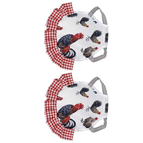 EVTSCAN 2 STK. Hühnersattel Hen Schürze Feather Fixer Wing Back Protector Hen Schürze mit elastischen Trägern(C) – Bild 3