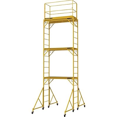 Metaltech Multipurpose 18ft. Maxi Square Triple Baker-Style Scaffold Tower Package - 1,000-Lb. Capacity, Model# I-T3CISC