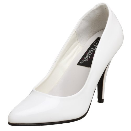 Pleaser Women's Vanity Pump,White Patent,13 M