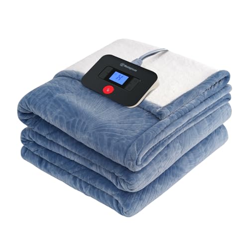 Westinghouse Twin Heated Blanket Flower Jacquard