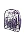 Super Heavy Duty Clear Backpack Durable 0.5mm Vinyl Completely See Through Daypack 17