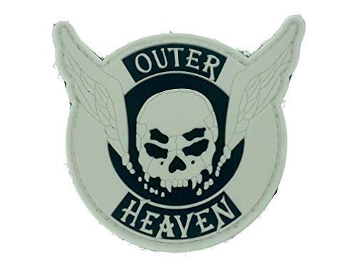 Outer Heaven Skull Wings Glow In The Dark Metal Gear Solid PVC Airsoft Patch